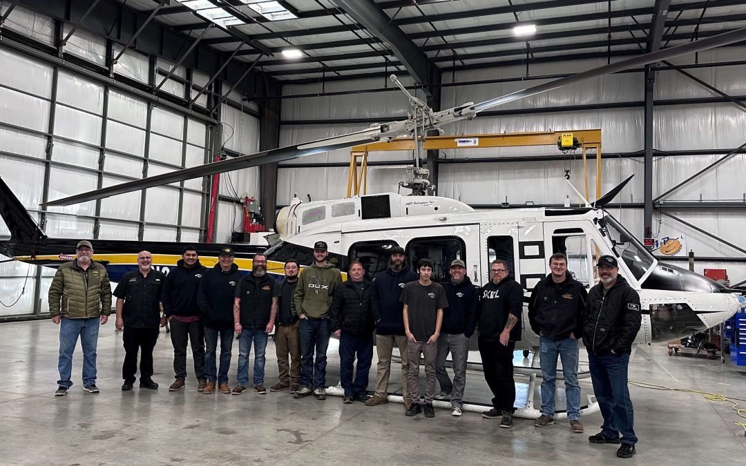Bell 212 with T53 conversion course at A&P Helicopter-California-USA